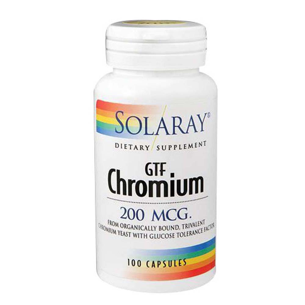 Picture of Solaray GTF Chromium 200 mcg - 100 Capsules