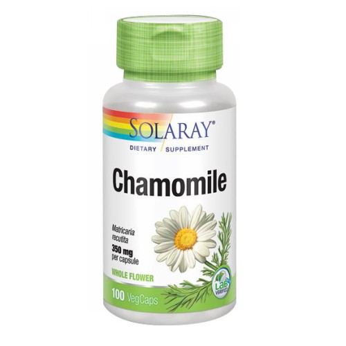 Picture of Solaray Chamomile - 100 Veg Capsules 