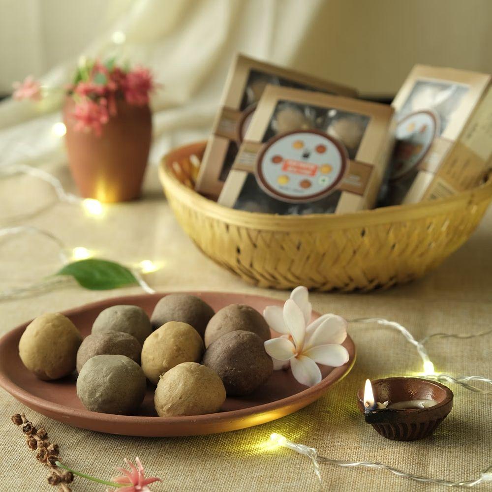 Picture of Isha Life Jiva Shakti Laddus. Millet and multigrain laddus (180gms). Pack of 6 laddus. Traditional Indian recipe. Energy booster. Protein rich.