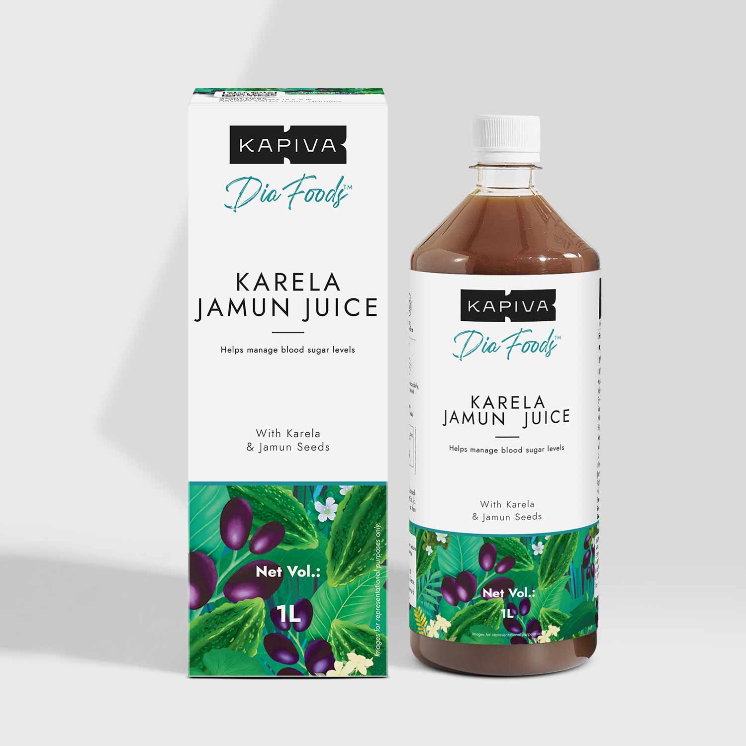 Picture of Kapiva Ayurveda Karela Jamun Juice -1L