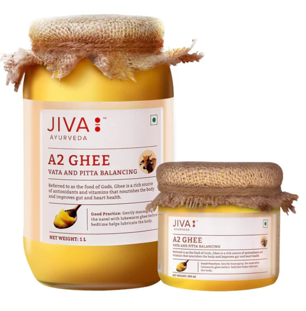Picture of Jiva Ayurveda A2 Gir Desi Cow Ghee - Combo 