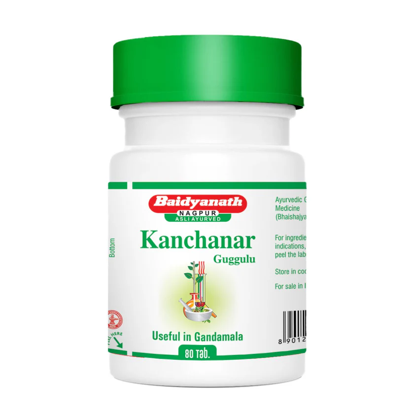 Picture of Baidyanath Kanchanar Guggulu Tabs - 80 Tabs
