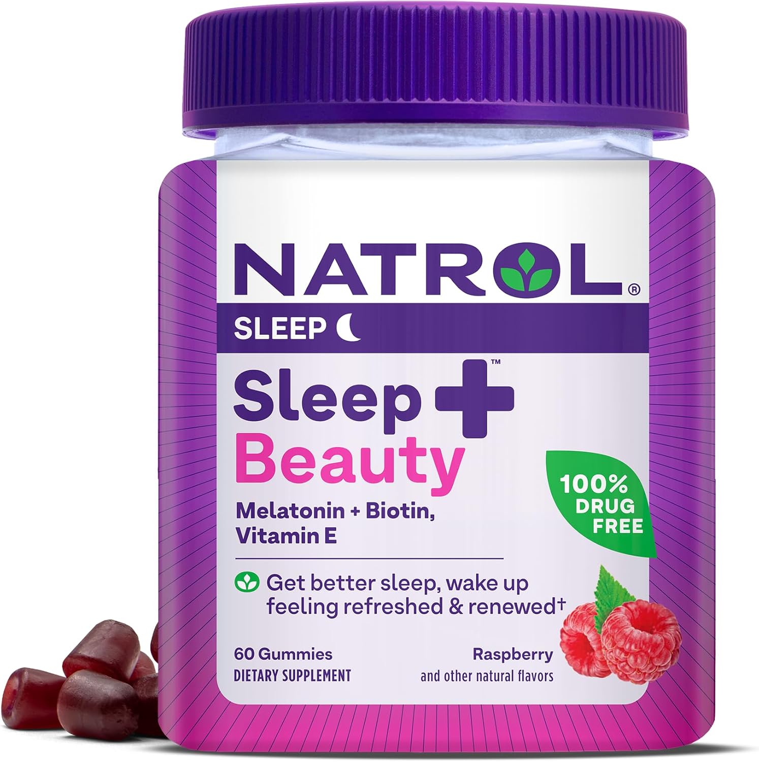 Picture of Natrol Sleep Beauty - 60 Raspberry Flavored Gummies