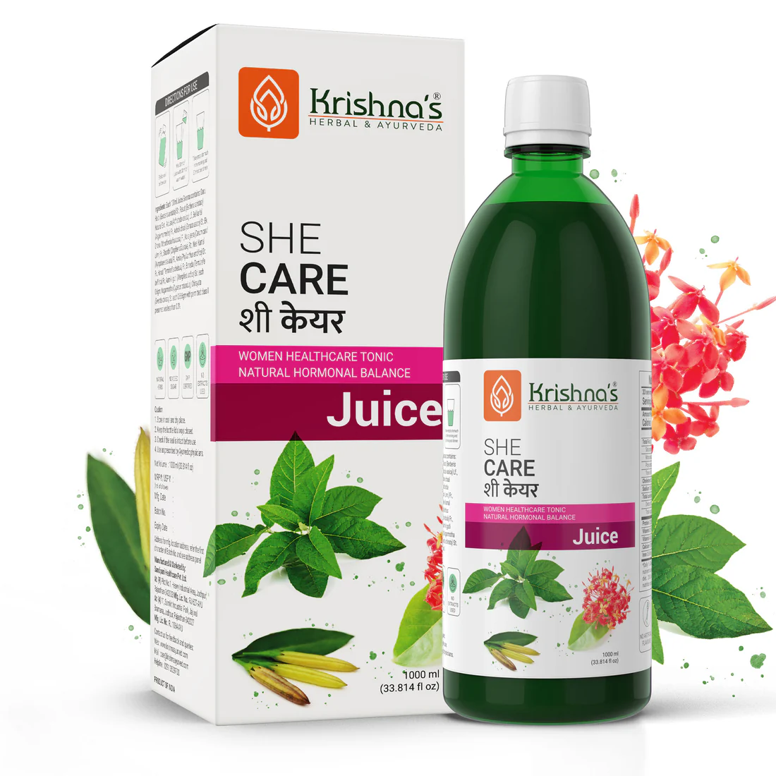 Picture of Krishna's Herbal & Ayurveda She Care Juice for Women Wellness - 1000 ML