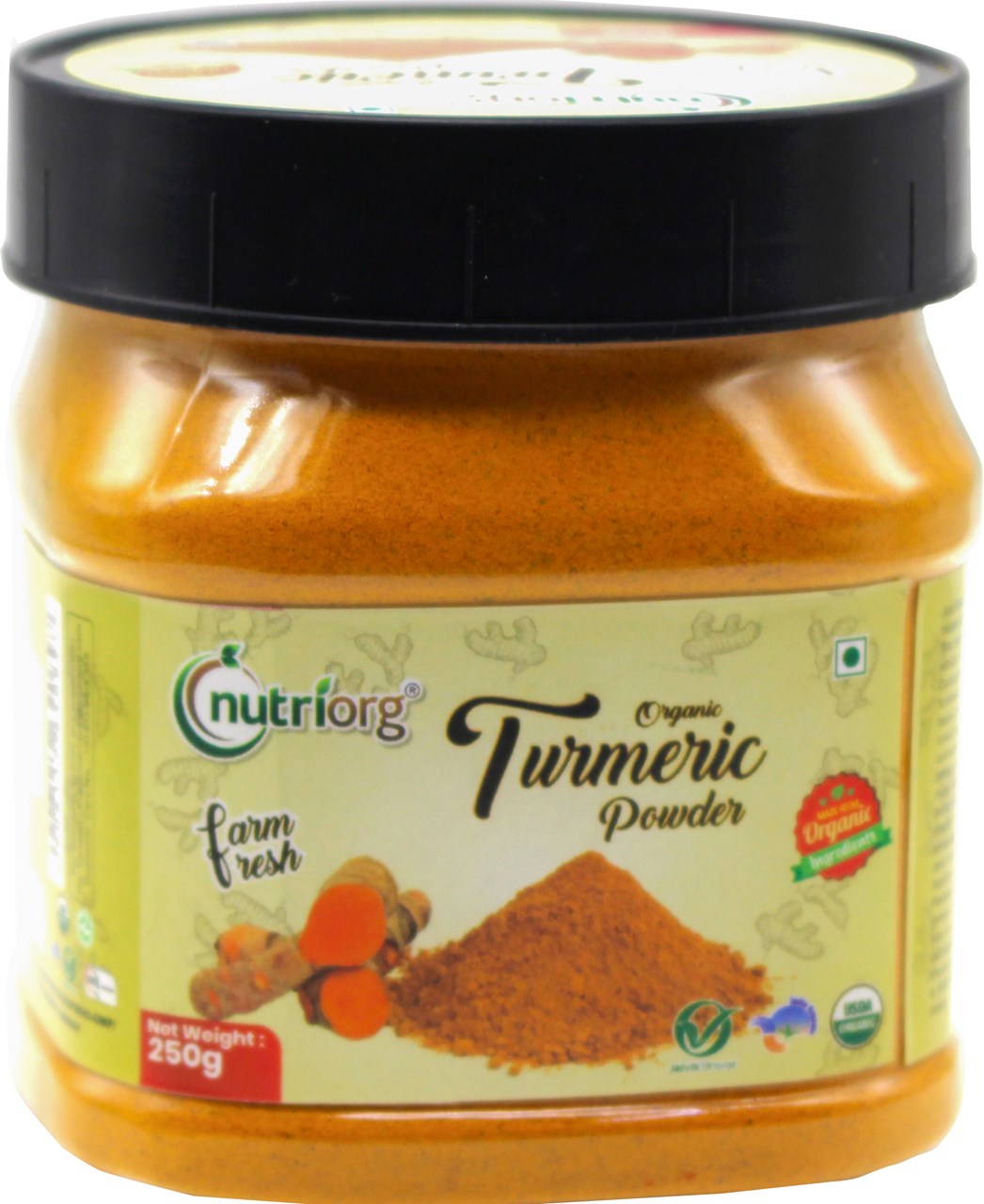 Picture of Nutriorg Certified Organic Turmeric Powder 250 gm