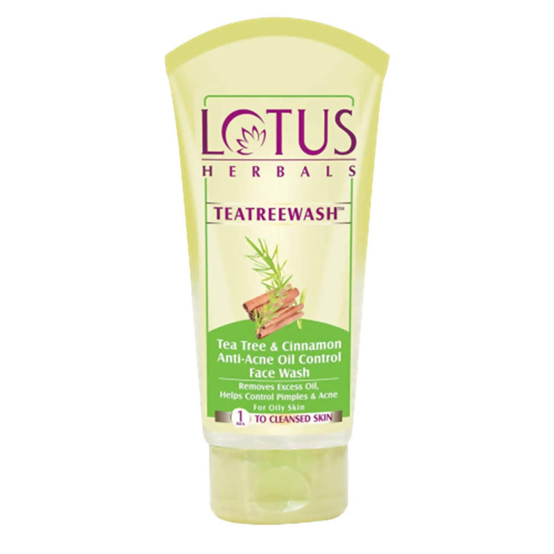 Picture of Lotus Herbals Teatreewash Tea Tree & Cinnamon Anti-Acne Oil Control Face wash