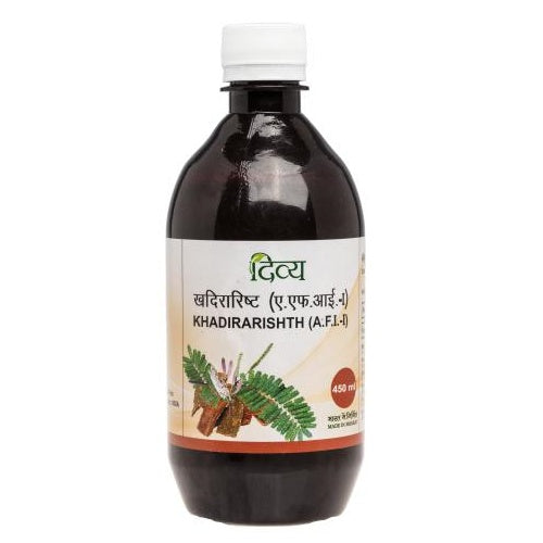 Picture of Patanjali Divya Khadirarishth - 450 ml - Pack of 1