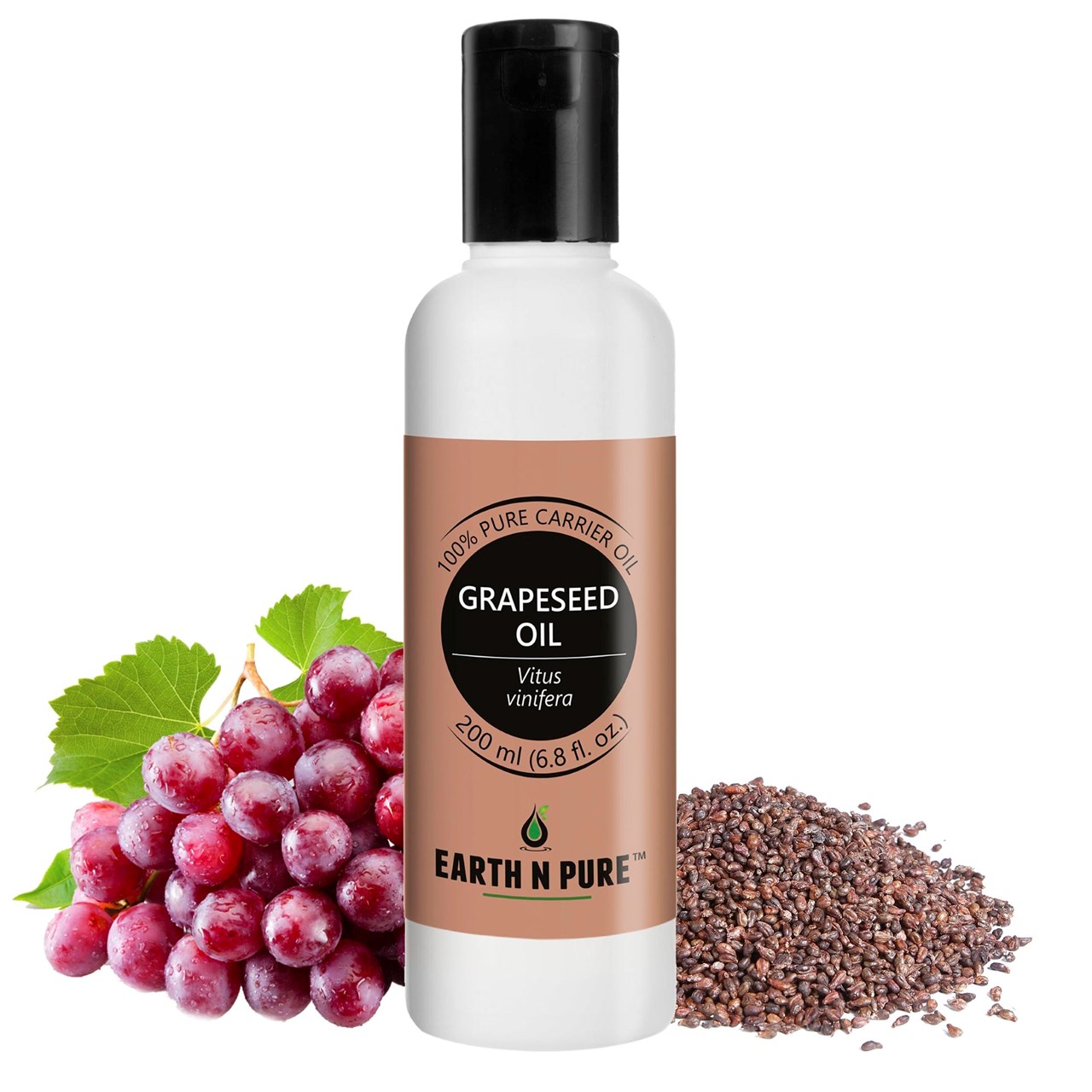 Picture of EARTH N PURE - Grapeseed Oil – 200 Ml
