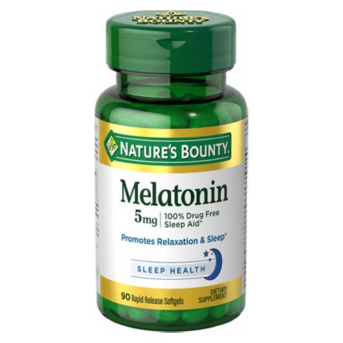 Picture of Nature's Bounty Super Strength Melatonin 5mg 90 Softgels