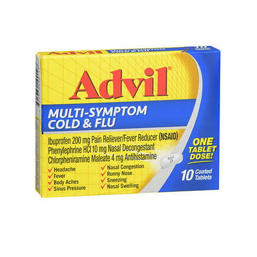 Picture of Advil Advil Multi-Symptom Cold & Flu Coated Tablets