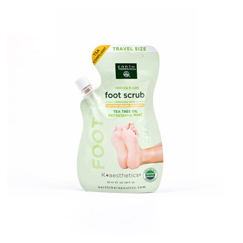 Picture of Earth Therapeutics Foot Therapy Mint Foot Scrub Travel Pouch