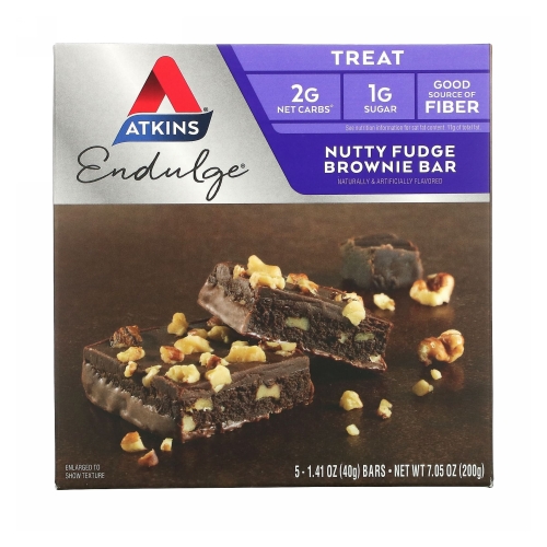 Picture of Endulge Bars Nutty Fudge Brownie