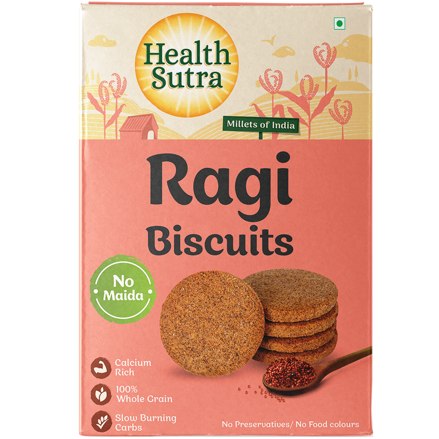 Picture of Health Sutra Ragi Biscuits - 100 GRMS