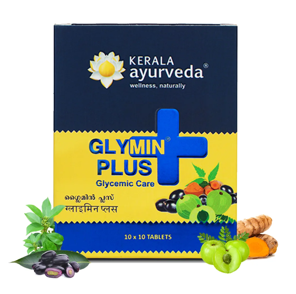 Picture of Kerala Ayurveda Glymin Plus Tablets - 100 Nos