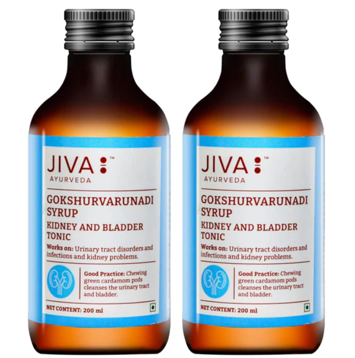 Picture of Jiva Ayurveda Gokshurvarunadi Syrup - 200 ML - Pack of 2