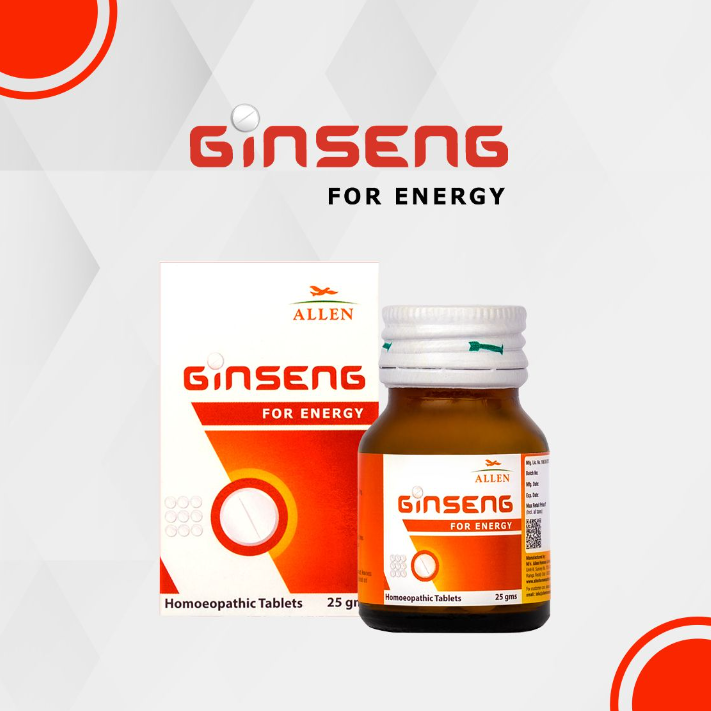Picture of Allen Homeopathy Ginseng Tablets - 25 GM