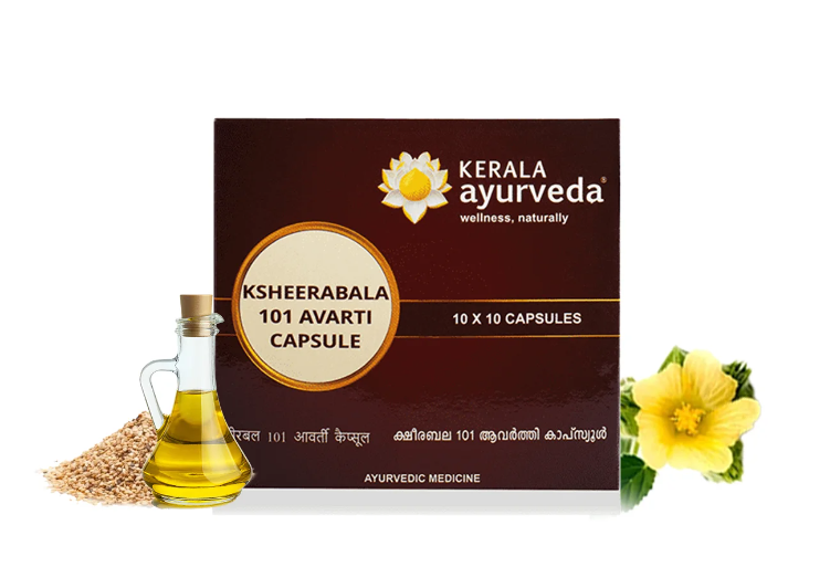 Picture of Kerala Ayurveda Ksheerabala 101 Avarti Capsule - 100 Nos
