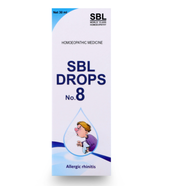 Picture of SBL Homeopathy Drops No. 8 Allergic Rhinitis - 30 ML