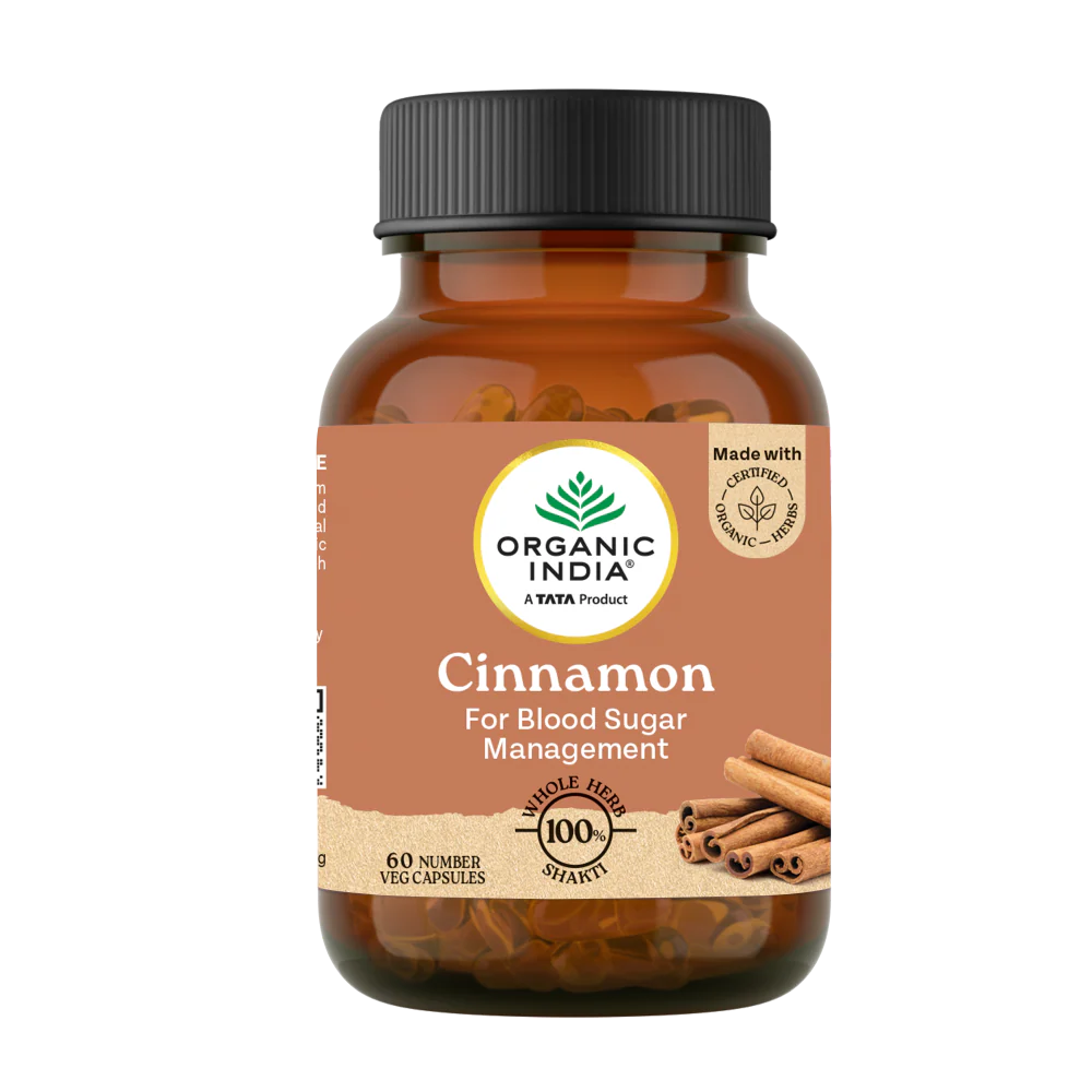 Picture of Organic India Cinnamon Capsules - 60 Caps