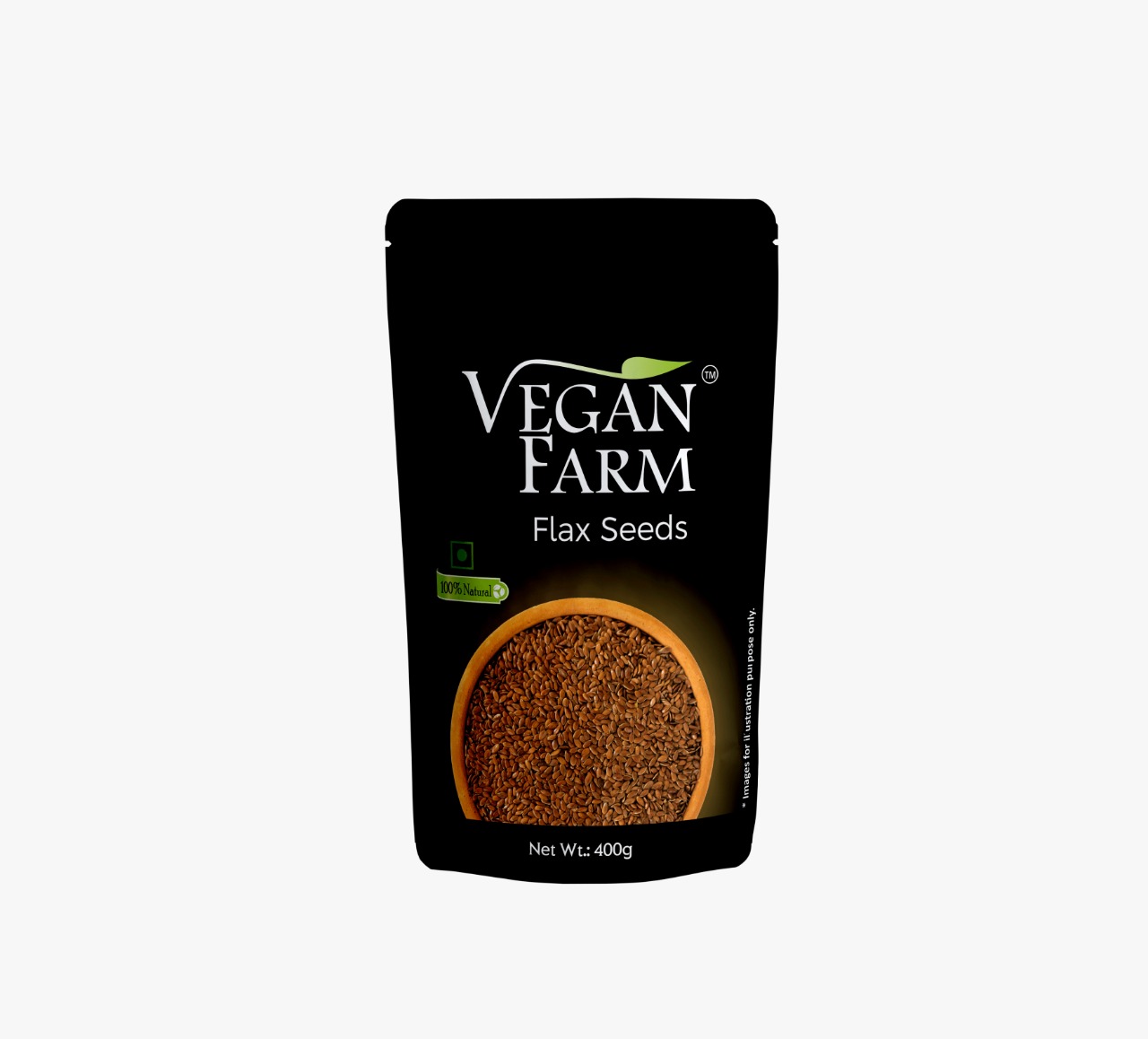 Picture of VeganFarm Flax Seeds (400 GMS)