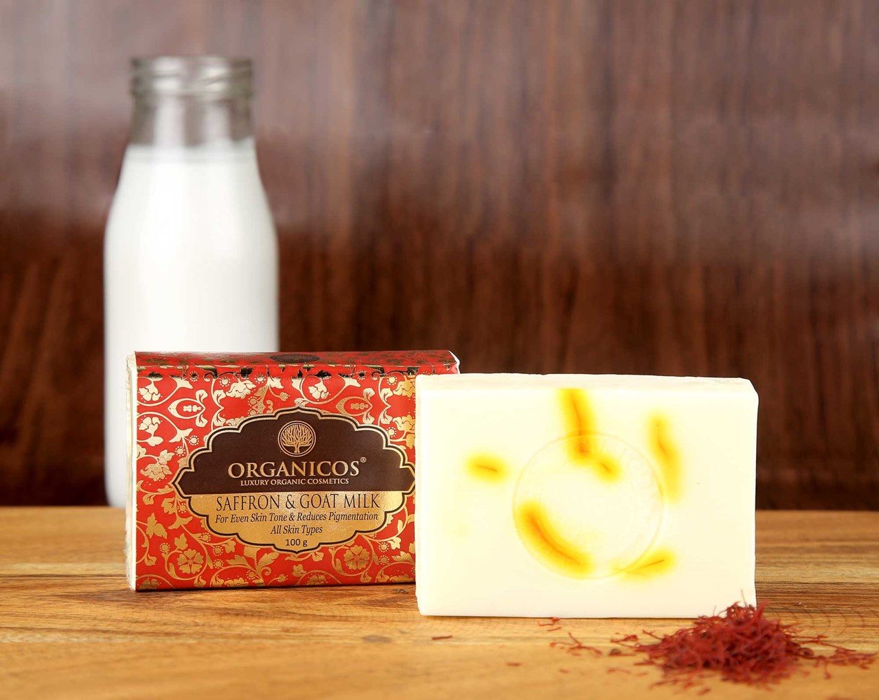 Picture of Organicos Saffron + Goat Milk - 100 g