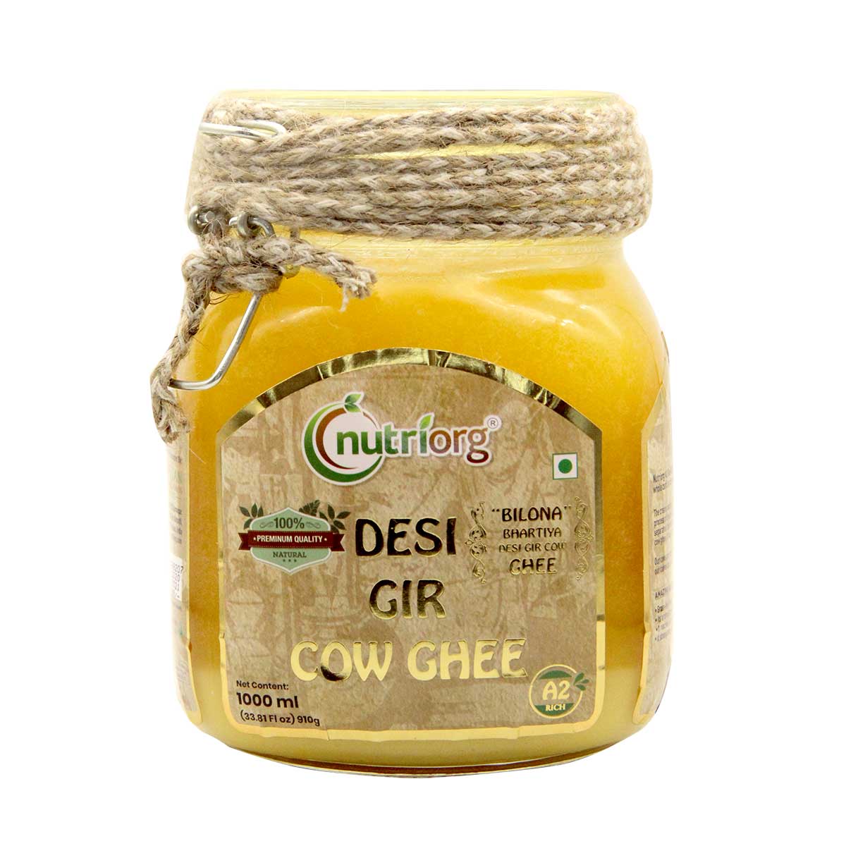 Picture of Nutriorg Desi Gir Cow Ghee - 1000 ml