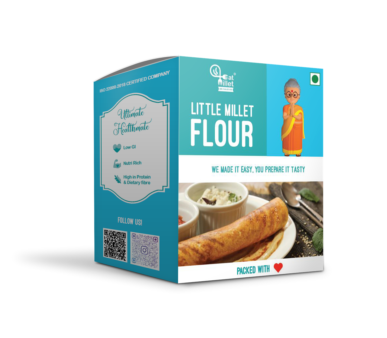 Picture of Eat Millet Little Millet Flour - 700 gms (Buy 1Get 1 Free) 