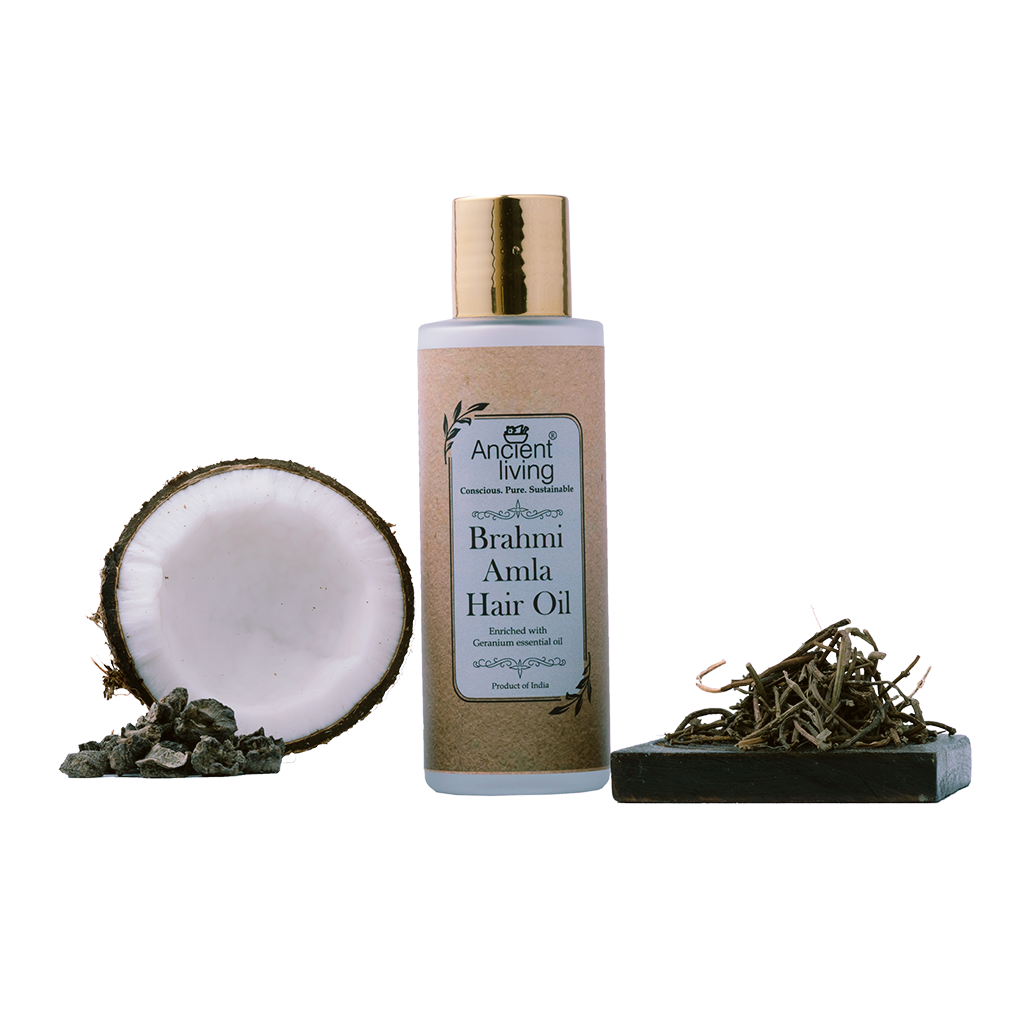 Picture of Ancient Living Brahmi & Amla  Hair Oil - Glass Bottle-100ml