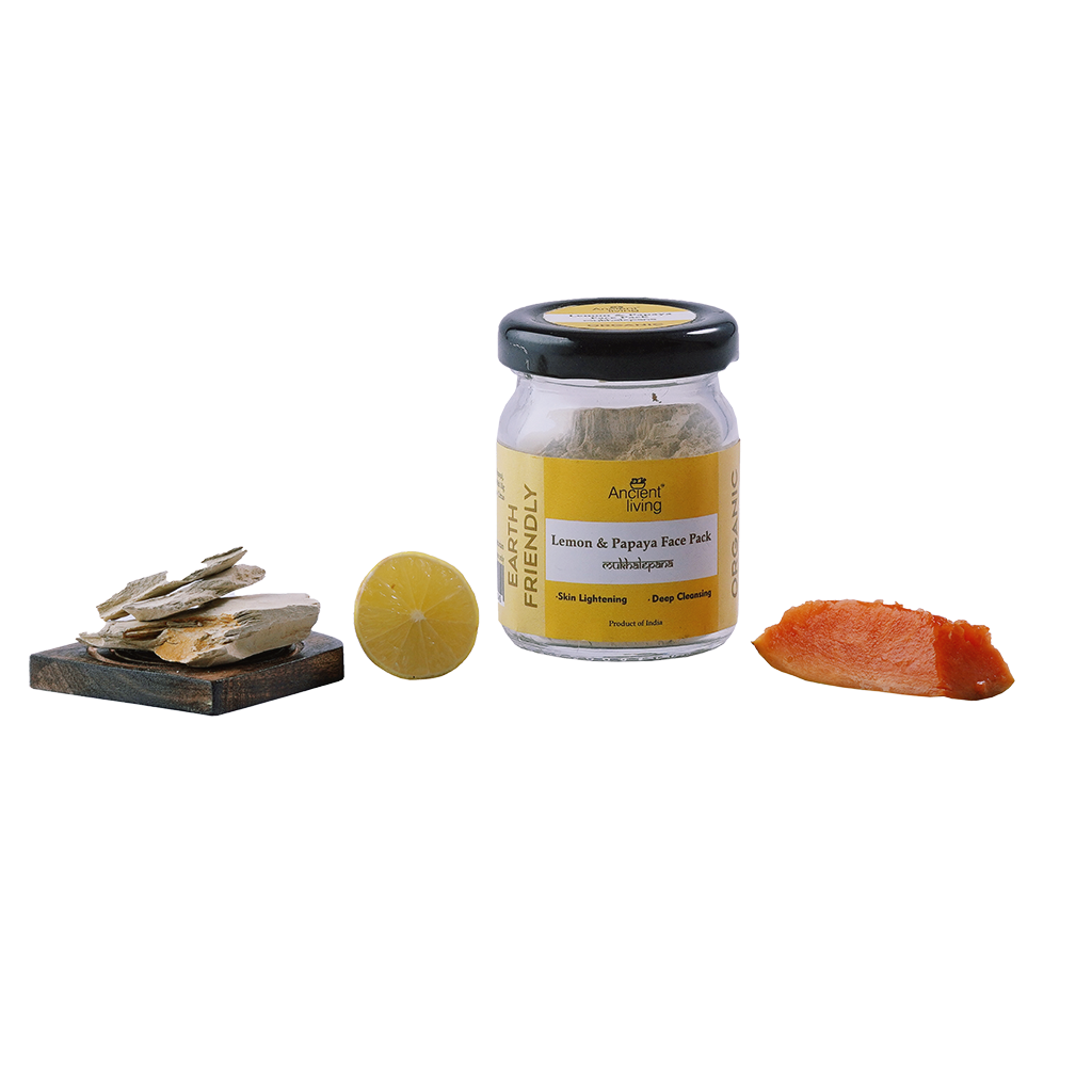Picture of Ancient Living Organic  Lemon & Papaya Face Pack - 20 gm