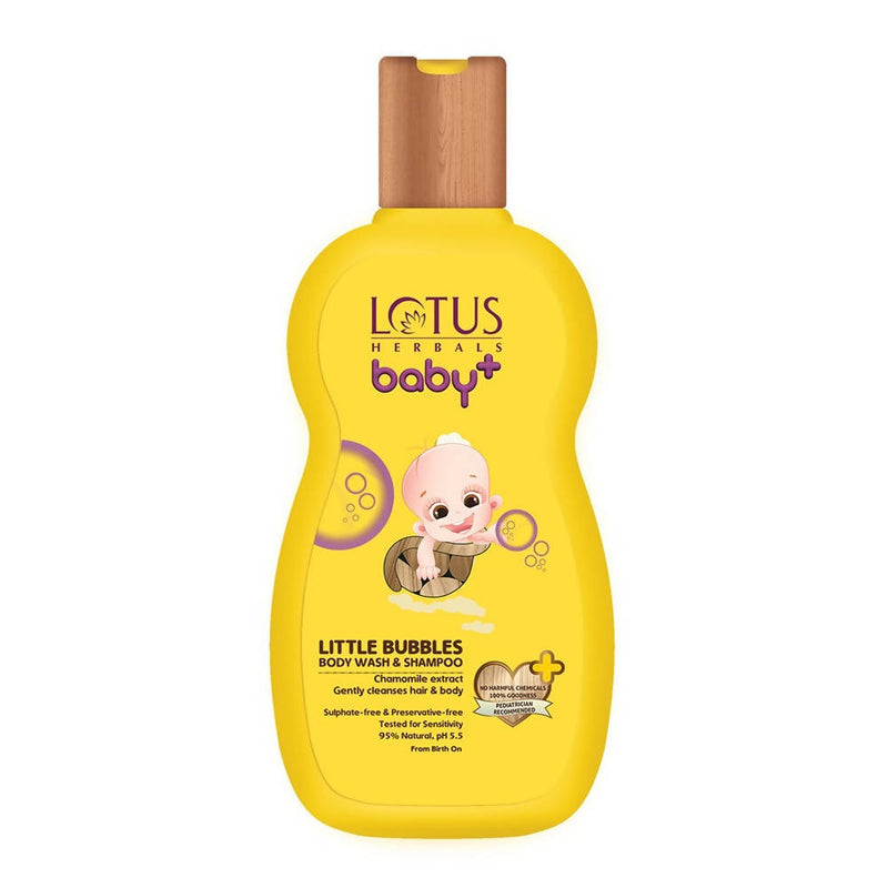 Picture of Lotus Herbals Baby+ Little Bubbles Body Wash & Shampoo (200 Ml)